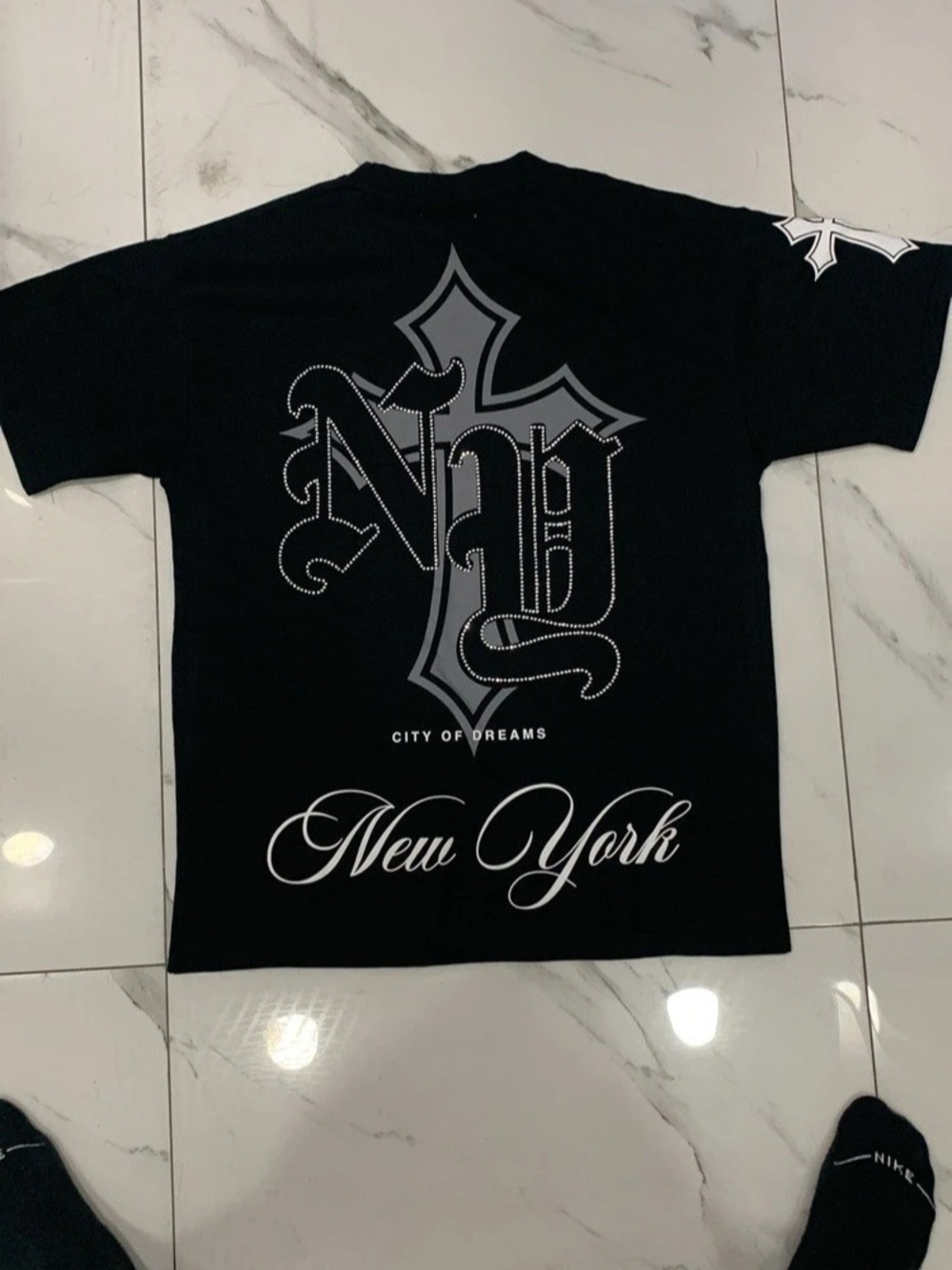 Jaqwin New York Tee Black Graphic Short-Sleeve